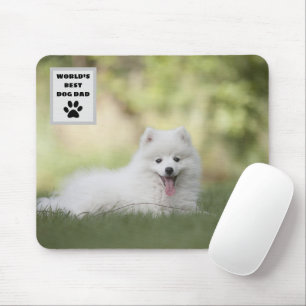 Personlig världens bästa hundpappa anpassad bild musmatta