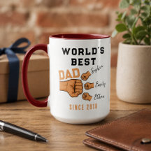 Personlig VÄRLDENS BÄSTA Pappa | Fars dag