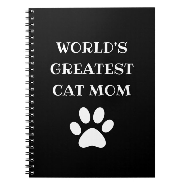Personlig Världsmästare Cat Mamma Anpassningsbar T Anteckningsbok (Framsidan)