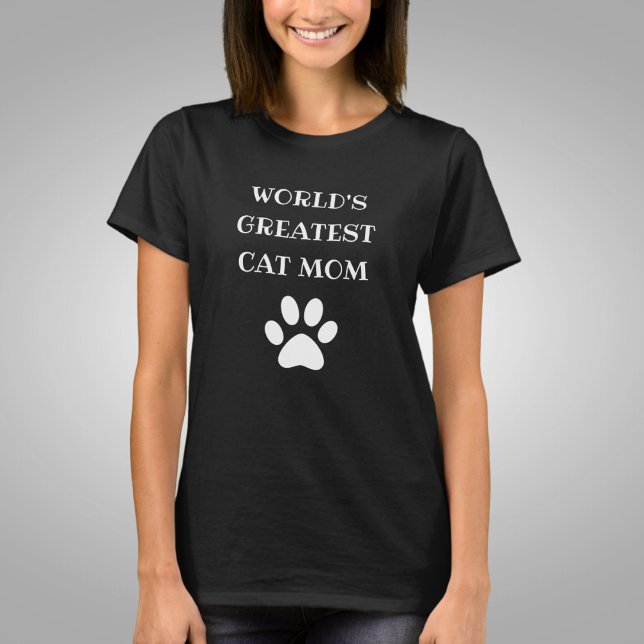 Personlig Världsmästare Cat Mamma Anpassningsbar T T Shirt (Skapare uppladdad)