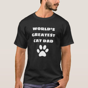 Personlig Världsmästare Cat Pappa Anpassningsbar T Shirt