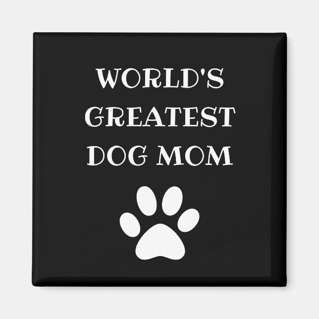 Personlig Världsmästare Hund Mamma Anpassningsbar  Magnet (Framsidan)