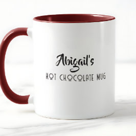 Personlig varm choklad-mugg mugg