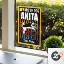 Personlig Varning om Hund Akita Warning