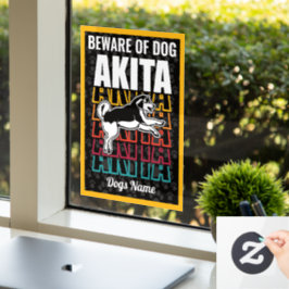 Personlig Varning om Hund Akita Warning