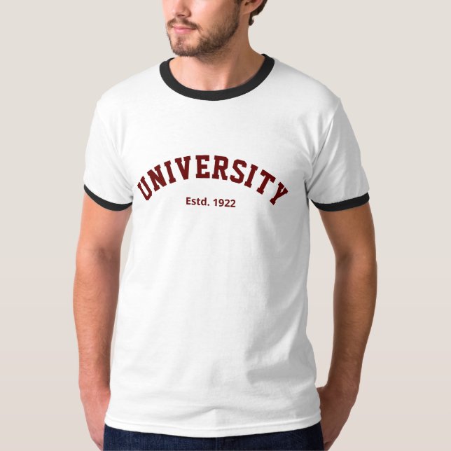 Personlig Varsity Shirt T (Framsida)