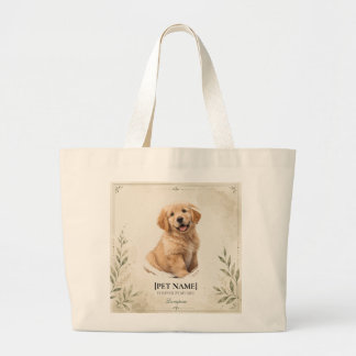 Personlig väskbild på Totebag för husdjur Jumbo Tygkasse