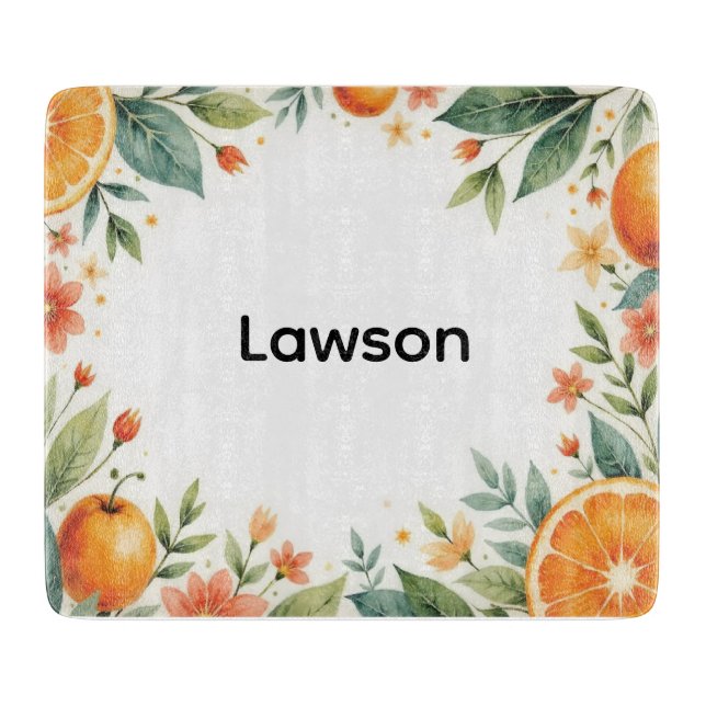 Personlig Vattenfärg Citrus Glass Skärpta (Framsidan)