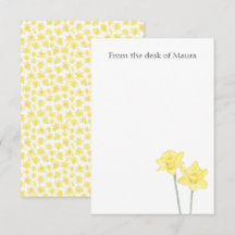 Personlig Vattenfärg Daffodil