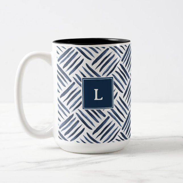 PERSONLIG VATTENFÄRG DESIGNADE mugg (Vänster)