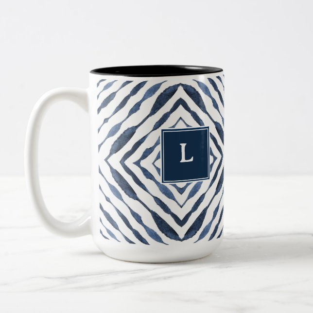 PERSONLIG VATTENFÄRG DESIGNADE mugg (Vänster)
