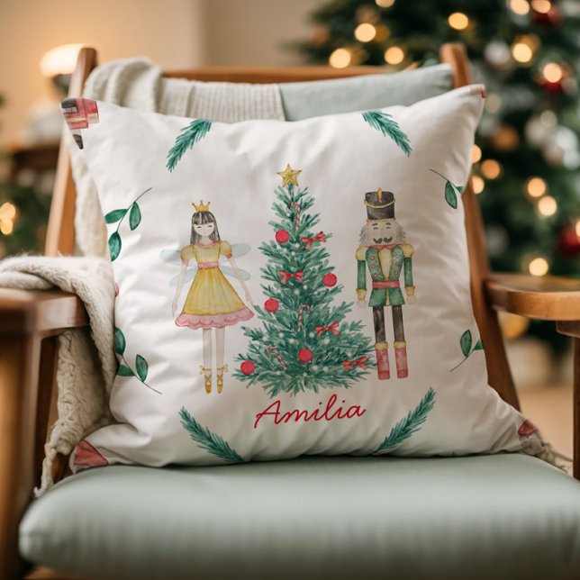 Personlig Vattenfärg Nutcracker Pillow Kudde (Skapare uppladdad)