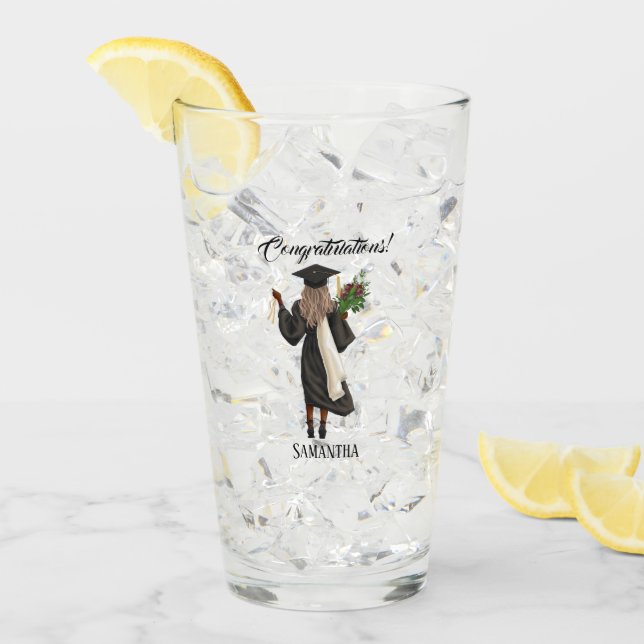 Personlig Vattenfärg Studenten (10) Glaskopp (Framsida Ice)