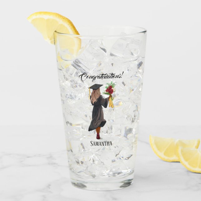 Personlig Vattenfärg Studenten (5) Glaskopp (Framsida Ice)