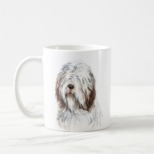 Personlig Vattenfärgad brugad kollie Kaffemugg