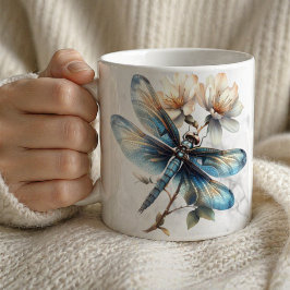Personlig Vattenfärgad Trollsländemugg Kaffemugg