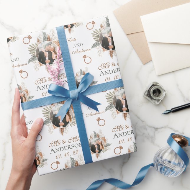 Personlig Vattenfärgens Blommigt, gradering och fä Presentpapper (Gifting)