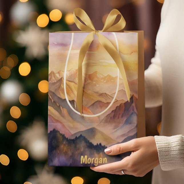 Personlig Vattenfärgsberg solnedgång (Skapare uppladdad)