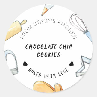 Personlig Vattenfärgsbrytningsverktyg Runt Klistermärke