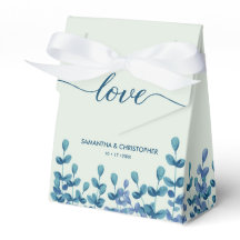 Personlig Vattenfärgsfärg löv Grönt Blå Elegant