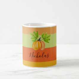 Personlig Vattenfärgskål för Thanksgiving Kaffemugg