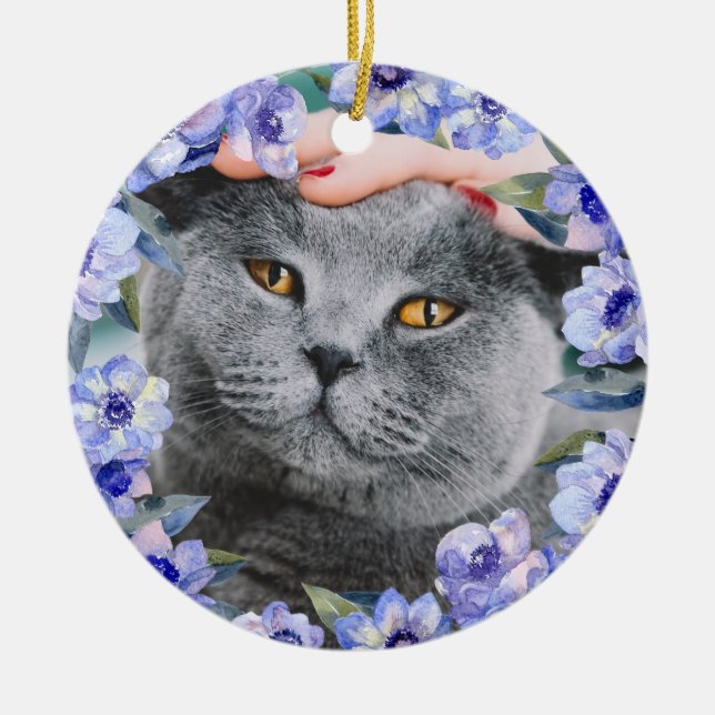 Personlig Vattenfärgslådor Julgransprydnad Keramik (Framsidan)