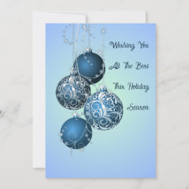 Personlig Vattenfärgsträd Platt Julkort