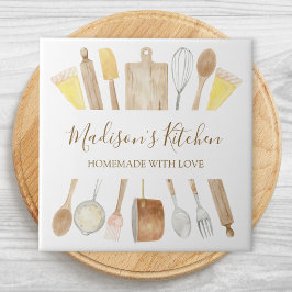 Personlig Vattenfärgsverktyg Köksverktyg för matla Kakelplatta