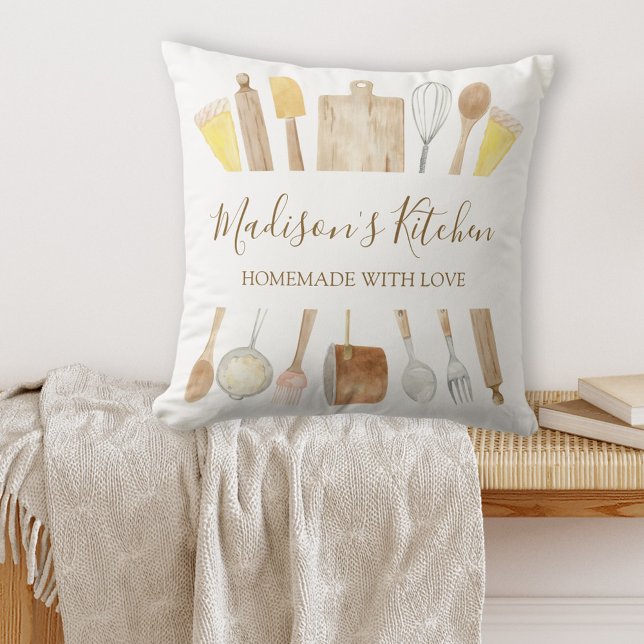 Personlig Vattenfärgsverktyg Köksverktyg för matla Kudde (In situ)