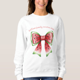 Personlig vattenmelon coquette flugbindesnöre  t shirt