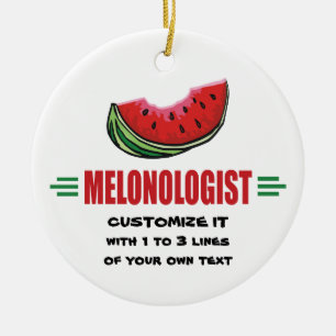 Personlig Vattenmelon Julgransprydnad Keramik