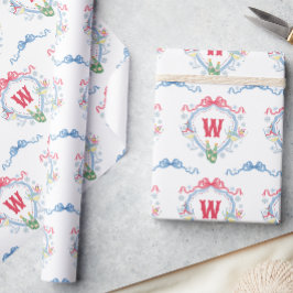 Personlig vattenskift efter skidor monogram vapen presentpapper