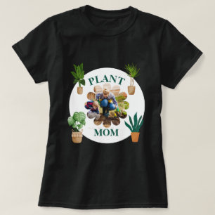 Personlig växtmamma foto trädgårdsskötsel t shirt