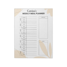 Personlig Veckomålsplan Anteckningsblock