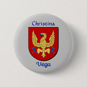 Personlig Vega Historical Shield Knapp