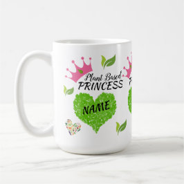 Personlig Vegan Prinsessa Mugg - Anpassad vegansk