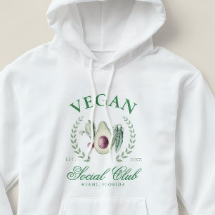 Personlig Vegan Social Klubb Anpassad Plats & År T Shirt