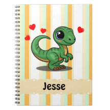 Personlig Velociraptor Dinosaurieanteckningsbok