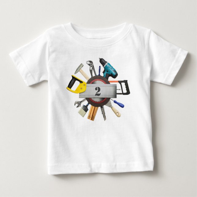 Personlig Verktyg Birthday Shirt T Shirt (Framsida)