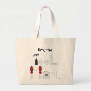 Personlig Verktyg Man Tote bags för honom Jumbo Tygkasse