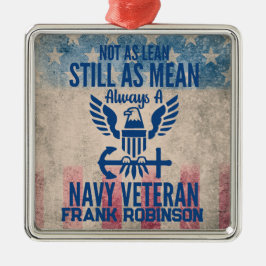 Personlig Veteran Distress USA flagga Julgransprydnad Metall