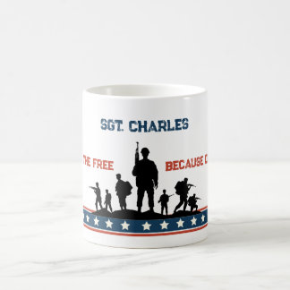 Personlig Veterans Day Mugg - militärt namn