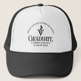 Personlig Veterinary School Student Black Keps