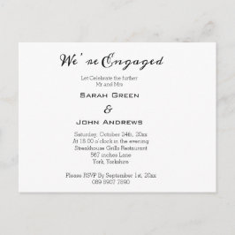Personlig Vi är engagerade Party Photo Inbjudan