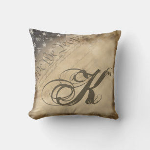 Personlig VI FOLKET American Flagga Pillow Kudde