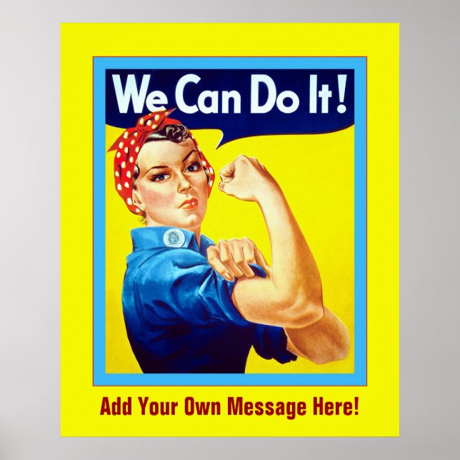 Personlig ~ Vi kan göra det! ~ VINTAGE Poster (Framsidan)