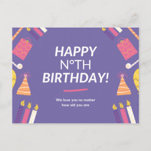 Personlig: Vi kärlek dig oavsett hur gammal du är Vykort