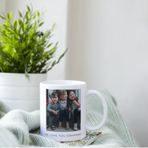 Personlig Vi Kärlek You Grandma Photo Simple Kaffemugg