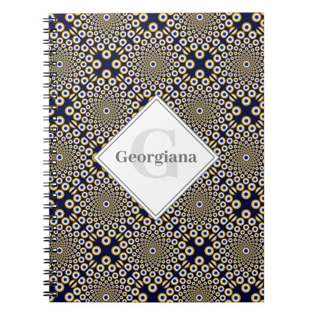 Personlig vi tittar på er flotta och Guld Tiled Anteckningsbok (Framsidan)