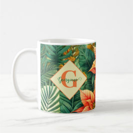 Personlig Vibrant Tropical jul Poinsettia Kaffemugg